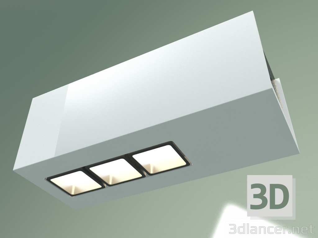 3d model Downlight RSLC78036 3x2W WH+BK 4000K Kubi - preview