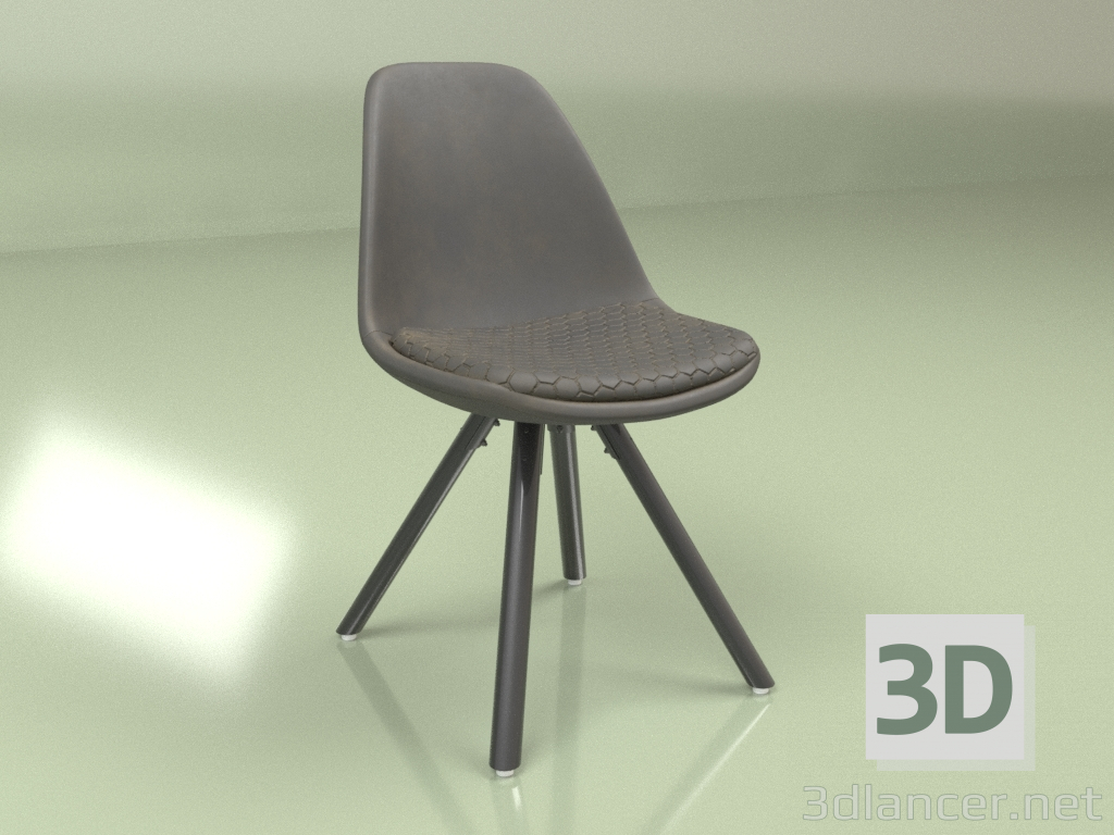 modèle 3D Chaise Lars (noir) - preview