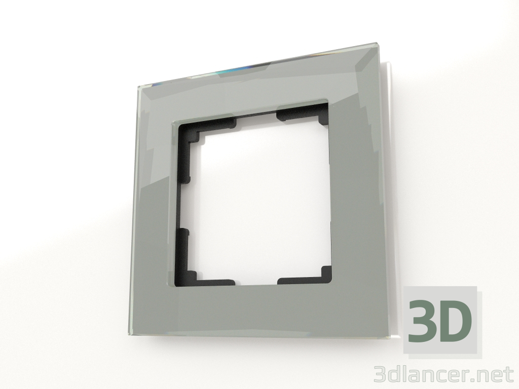 modello 3D Cornice Diamant per 1 palo (specchio) - anteprima