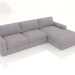 3D Modell Sofa PALERMO mit Ottomane (Polstervariante 1) - Vorschau