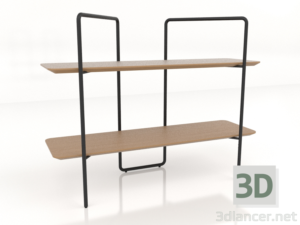 3d model Bastidor modular 01 (2x2) - vista previa