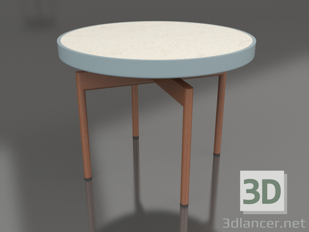 3D modeli Yuvarlak sehpa Ø60 (Mavi gri, DEKTON Danae) - önizleme