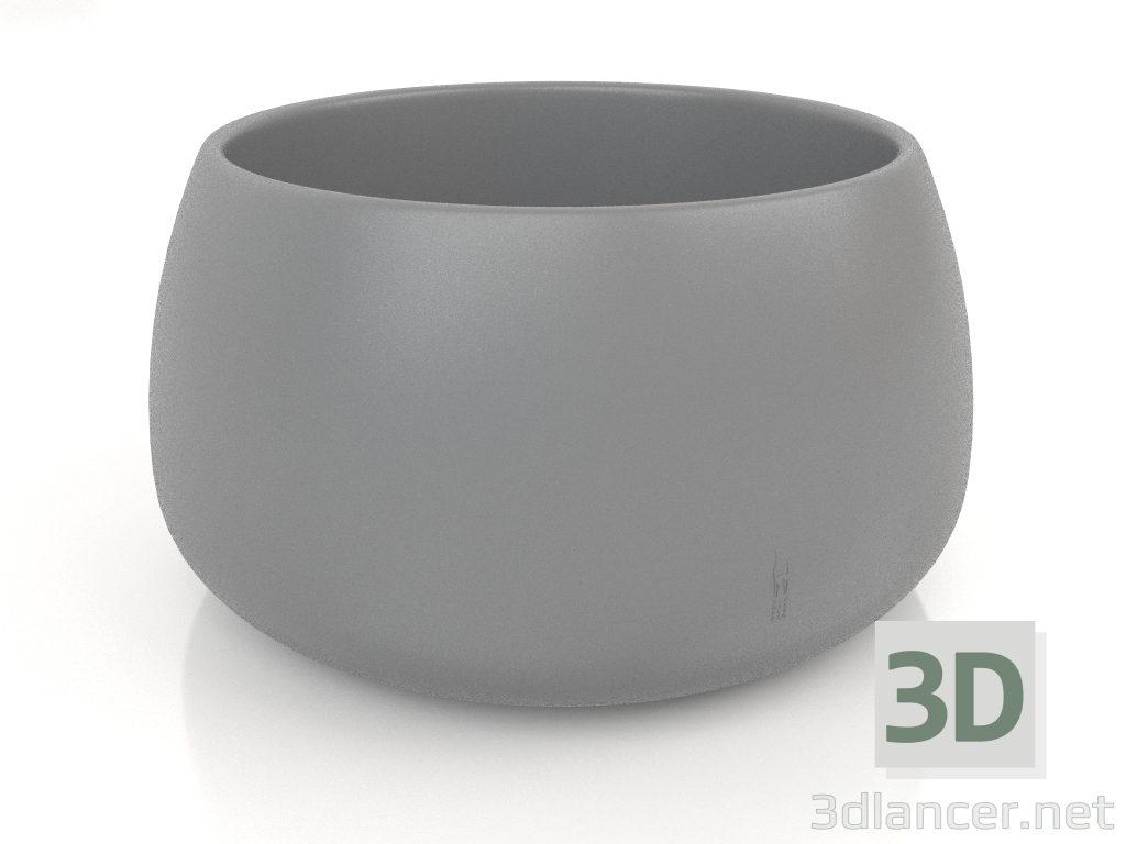 modello 3D Vaso per piante 3 (Antracite) - anteprima