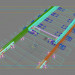 modèle 3D commutateur de chemin de fer - preview