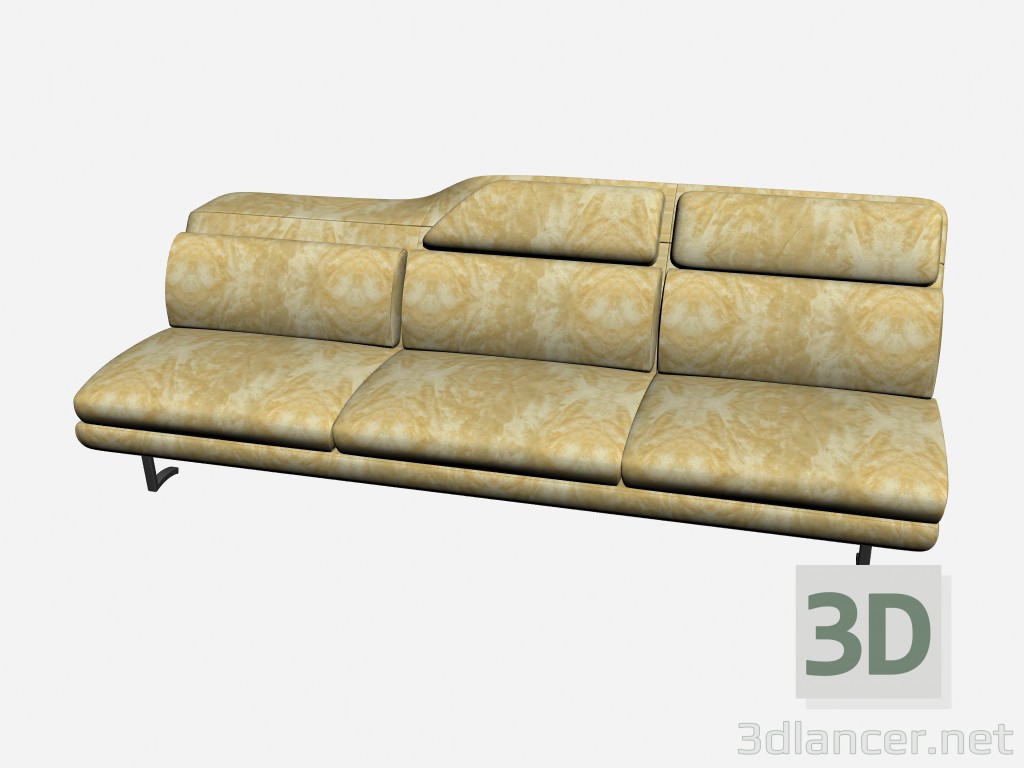 3D Modell Park-Sofa 2 - Vorschau