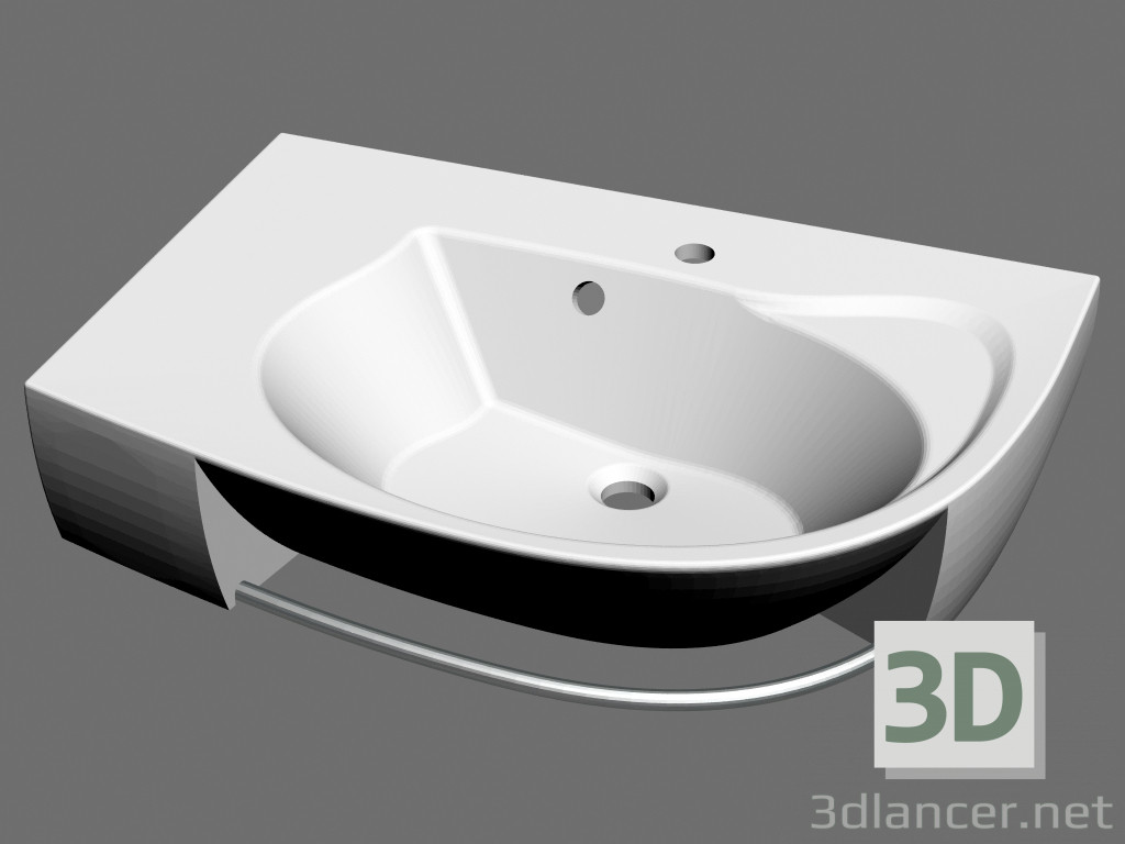 3d model Lavabo Rosa Comfort Plus L - vista previa