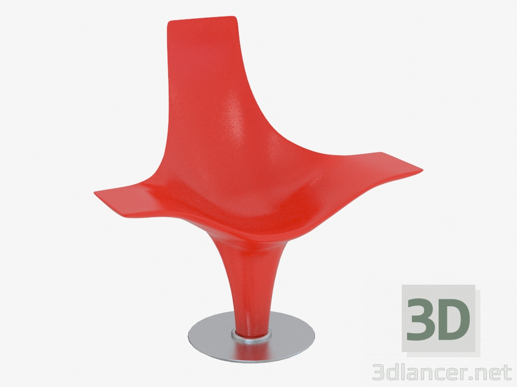 3d модель Крісло з полімеру Statuette – превью