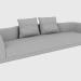 3D Modell Sofa WELLES SOFA (362X125XH74) - Vorschau