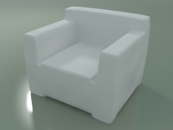 Fauteuil en polyéthylène blanc opale InOut (101)