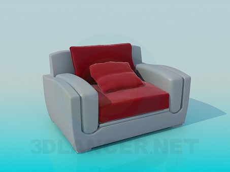 3d model Chair with cushion - preview