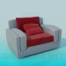 3d model Chair with cushion - preview