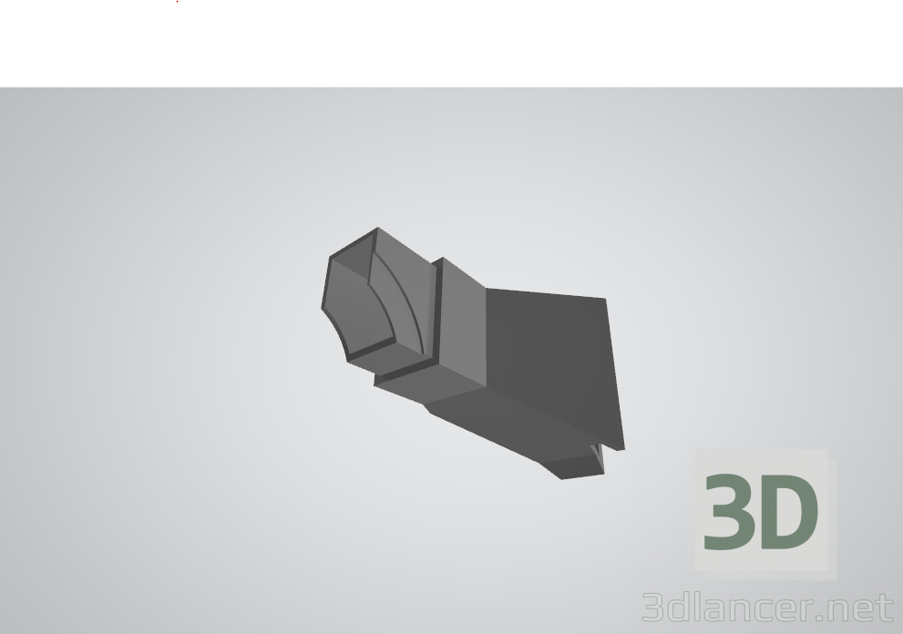 Modelo 3d ventilação para impressora F430 - preview