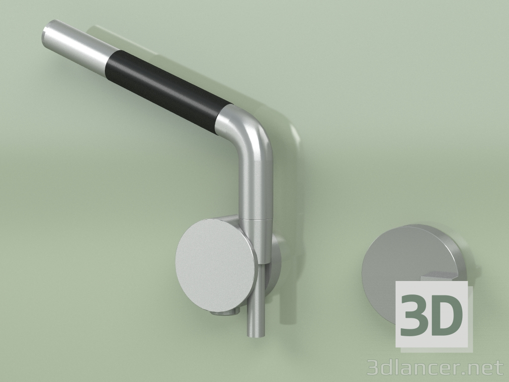 3d model Hydro-progressive bath mixer set with hand shower (18 58, AS) - preview