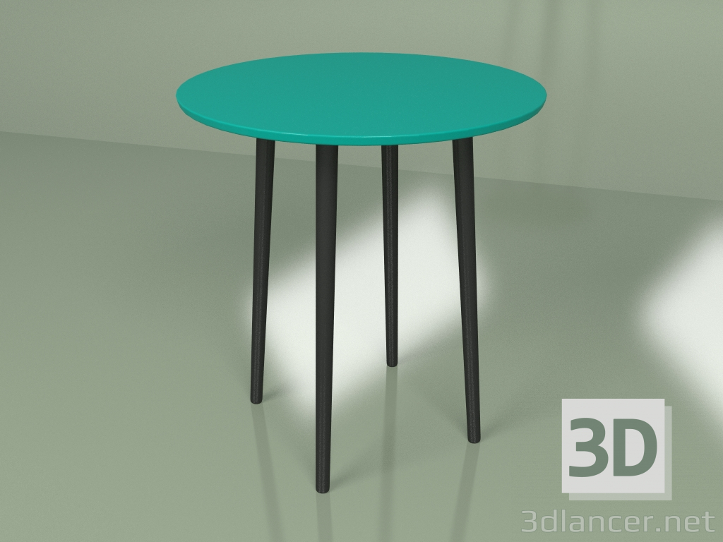 3d model Small dining table Sputnik 70 cm (turquoise) - preview