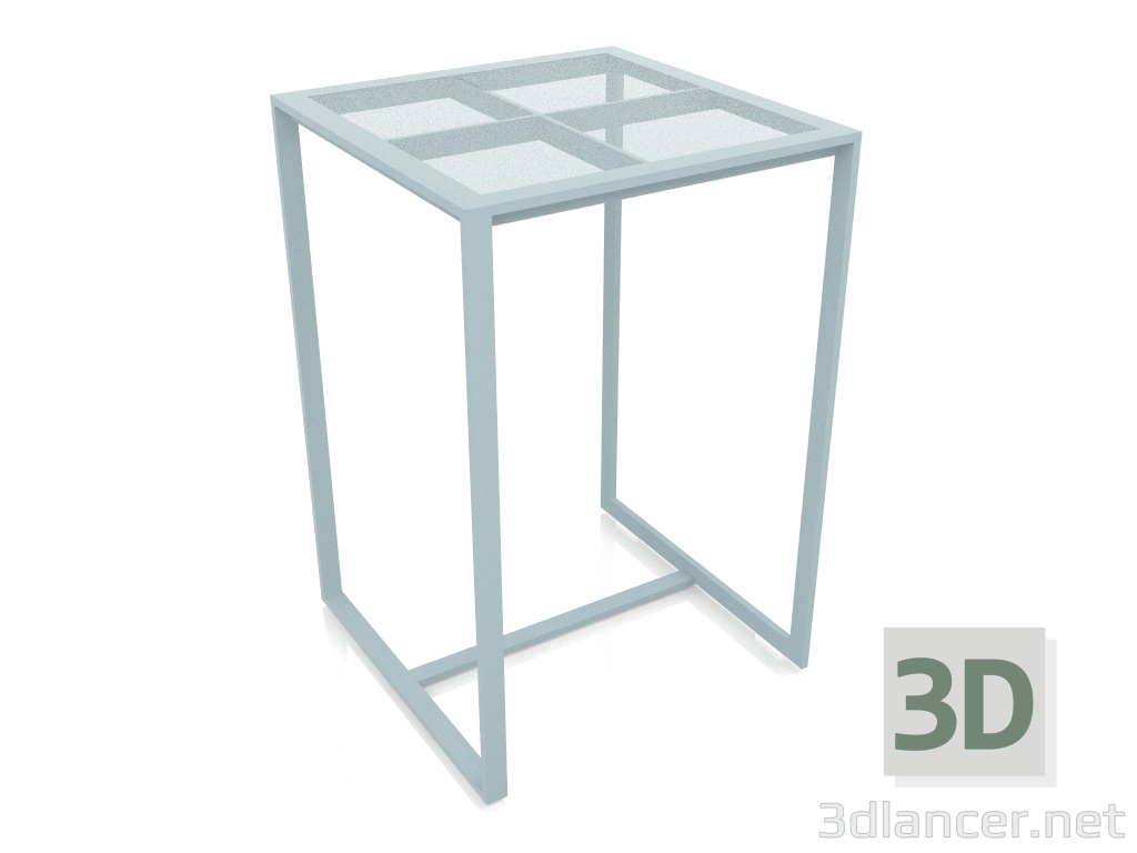 3D Modell Bartisch (Blaugrau) - Vorschau