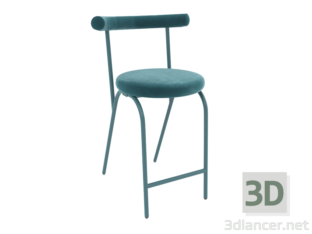 3d model Rohalyk semi-bar chair (Ocean) - preview