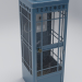 3d Telephone booth 1 model buy - render