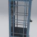 cabina telefónica 1 3D modelo Compro - render