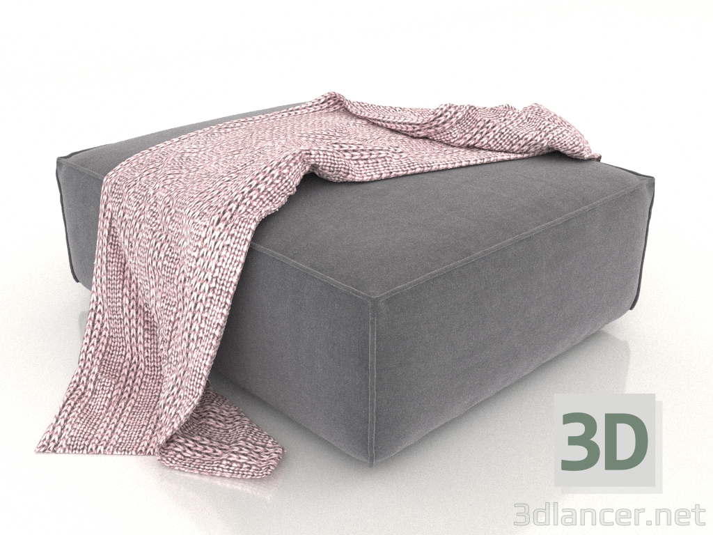 3d model Sofá modular premium Como (puf) - vista previa