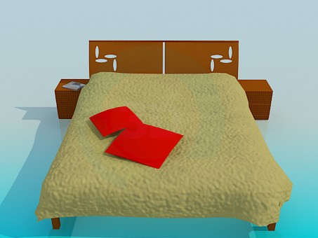 modello 3D Letto - anteprima