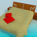 3D Modell Bett - Vorschau