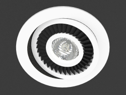 Apparecchio da incasso a LED (DL18463_01WW-White R Dim)