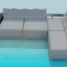 3d model Corner sofa - preview