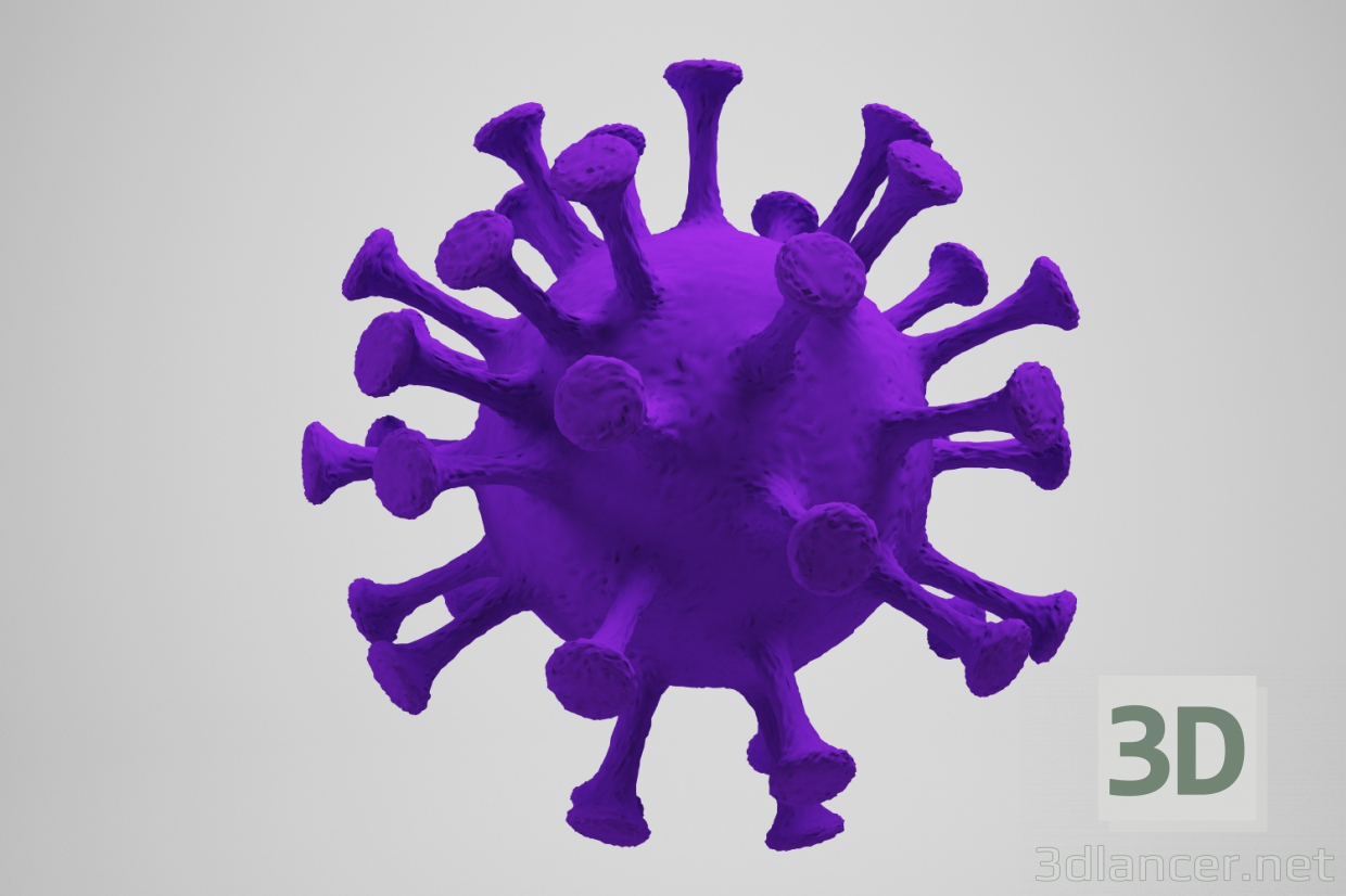 3d virus covid-19, virus covid-19 model buy - render