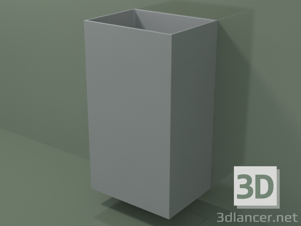 Modelo 3d Lavatório suspenso (03UN26102, cinza prateado C35, L 48, P 36, H 85 cm) - preview