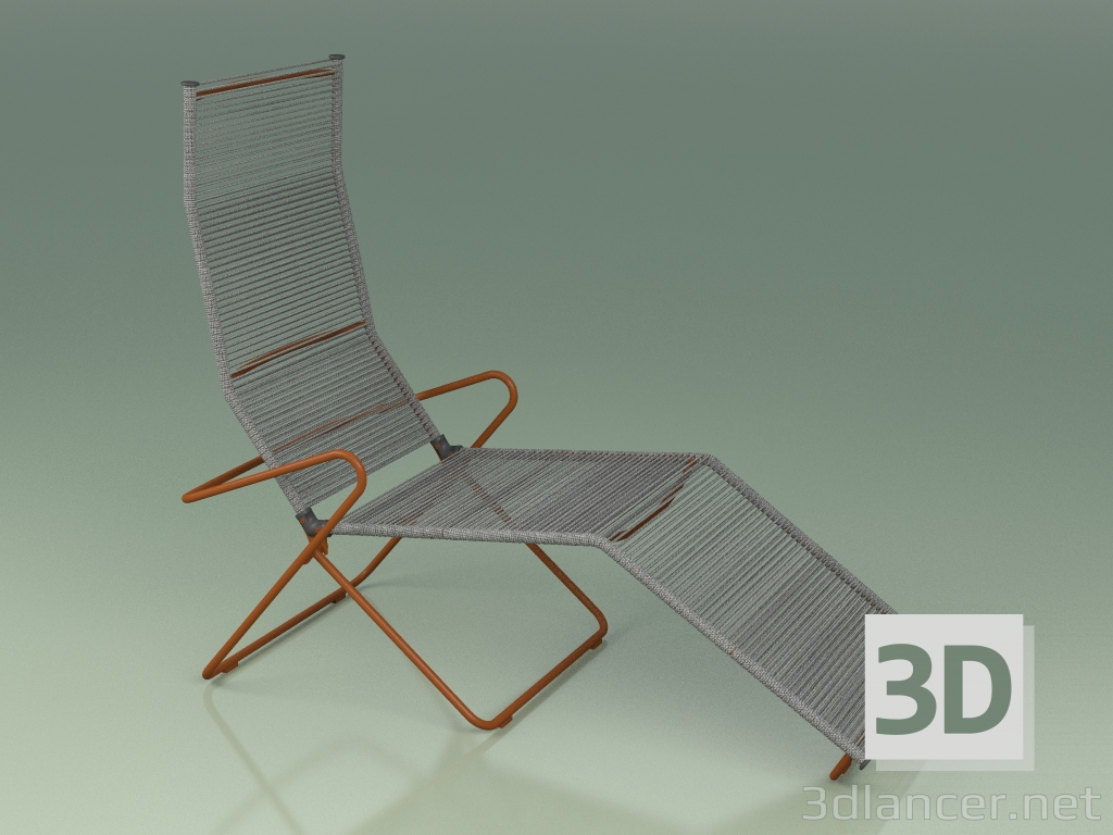 modèle 3D Fauteuil 376 (Métal Rouille) - preview