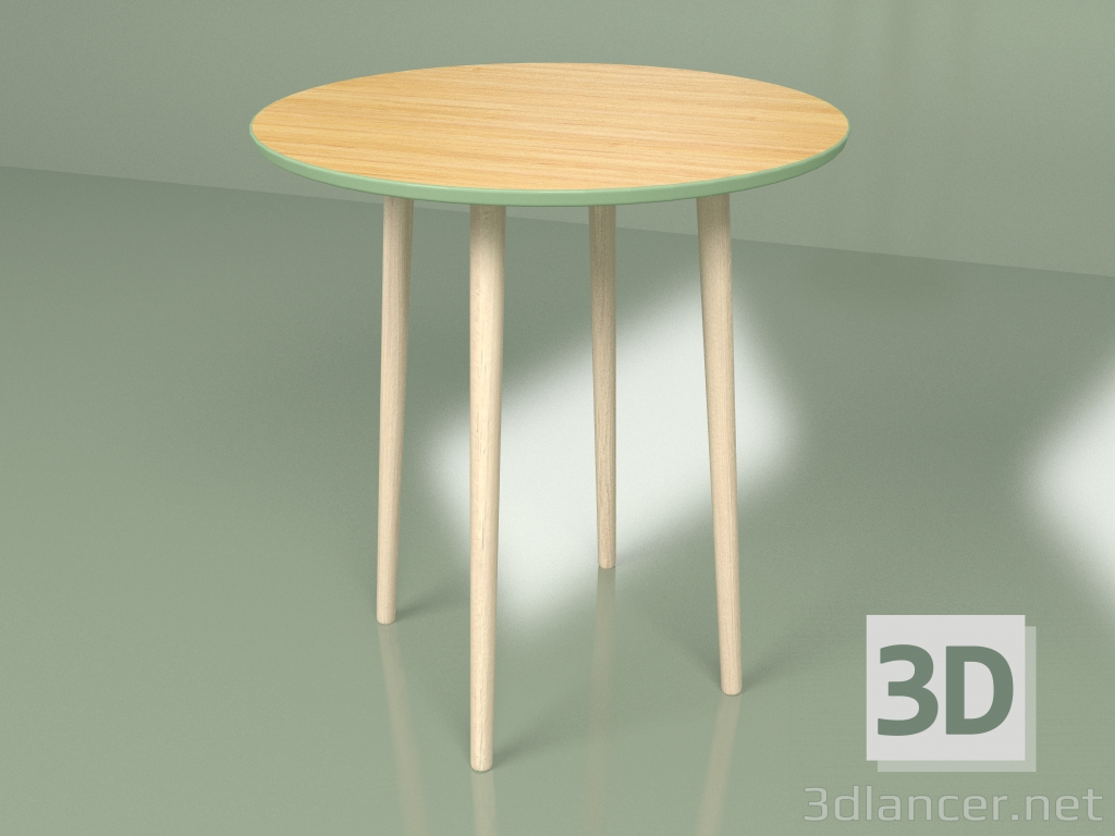 Modelo 3d Mesa redonda Sputnik folheado a 70 cm (chave) - preview