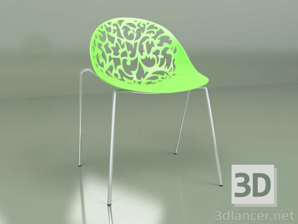 3d model Silla Aurora 1 (verde) - vista previa