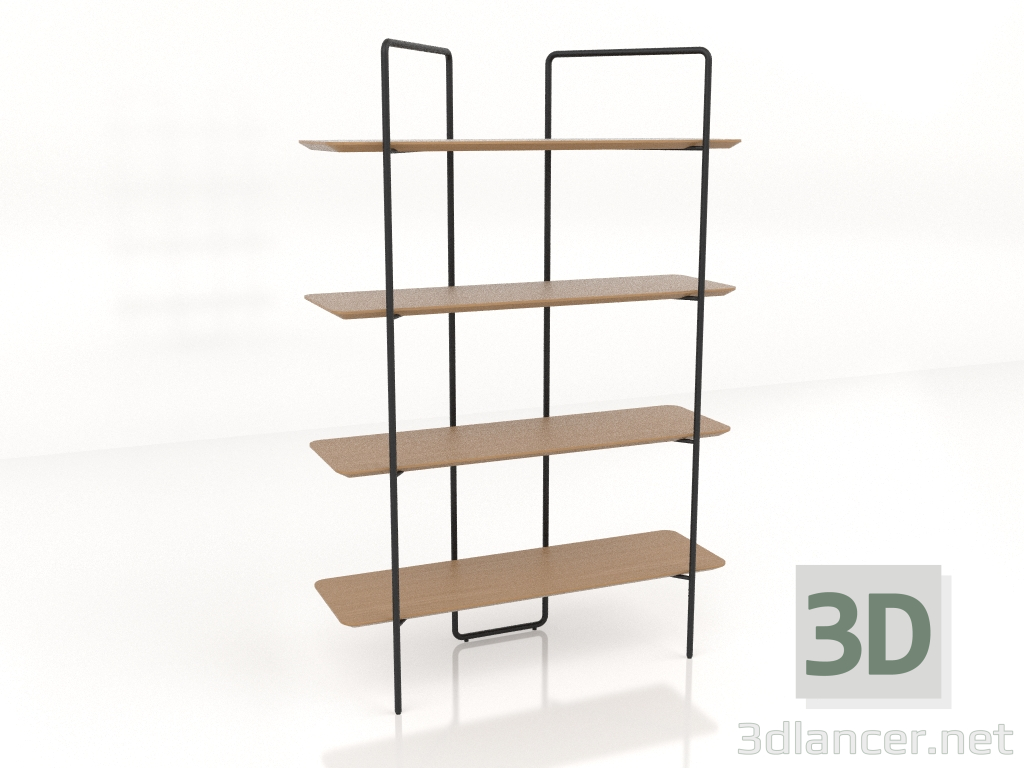 modello 3D Scaffale modulare 03 (2x4) - anteprima