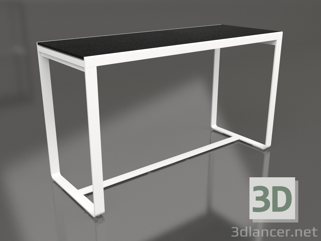 3d model Mesa de bar 180 (DEKTON Domoos, Blanco) - vista previa