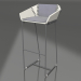 3d model High chair with back (Anthracite) - preview