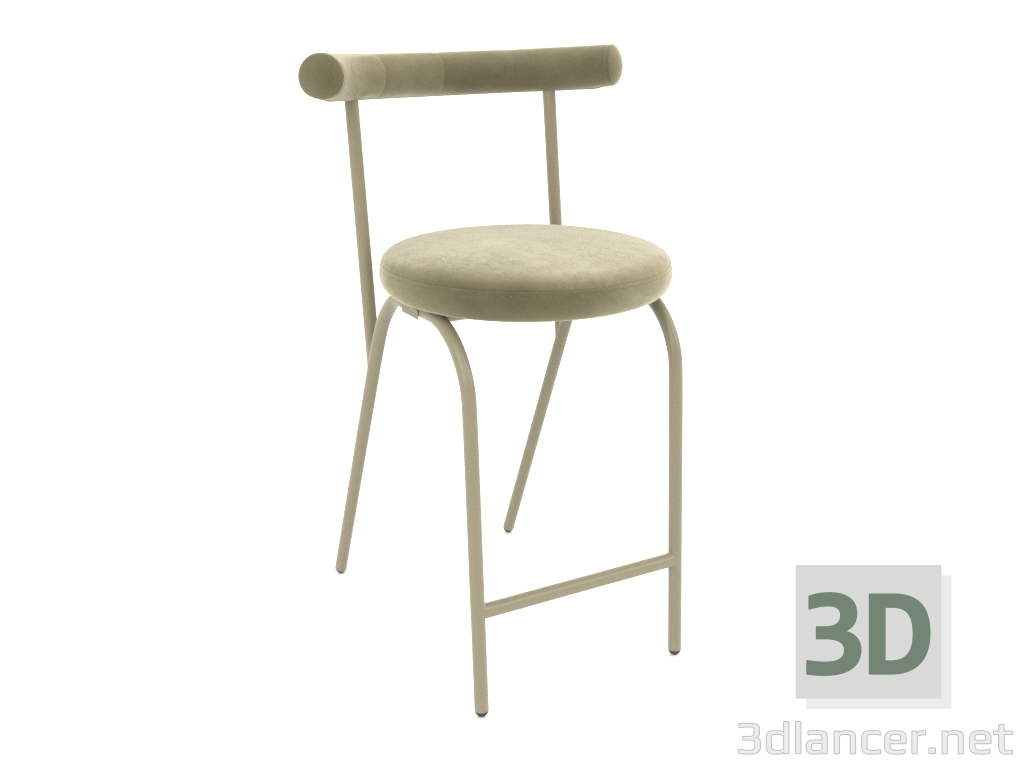 3d model Rohalyk semi-bar chair (Olive) - preview