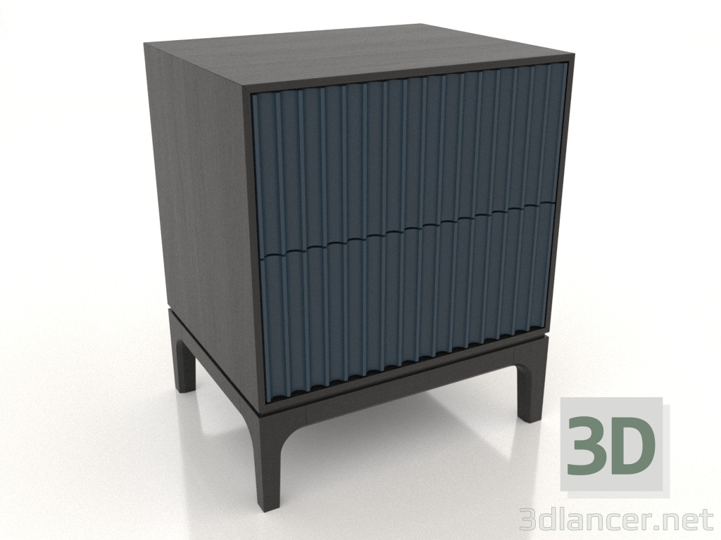 3D modeli FARGO 2 çekmeceli komodin, frezelenmiş cepheler (koyu kobalt, siyah meşe, seçenek 2) - önizleme 3D modeli FARGO 2 çekmeceli komodin, frezelenmiş cepheler (koyu kobalt, siyah meşe, seçenek 2) - önizleme