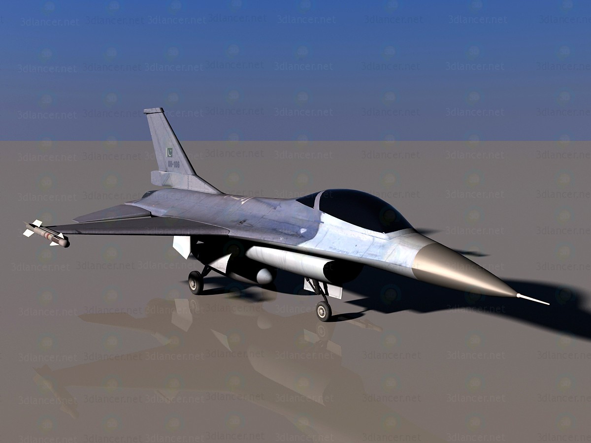 F-16 3D modelo Compro - render