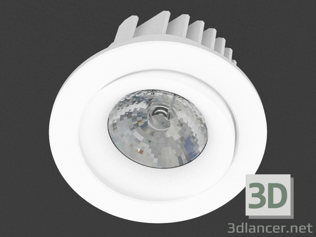 Modelo 3d Recesso luminária LED (DL18465_01WW-White R Dim) - preview