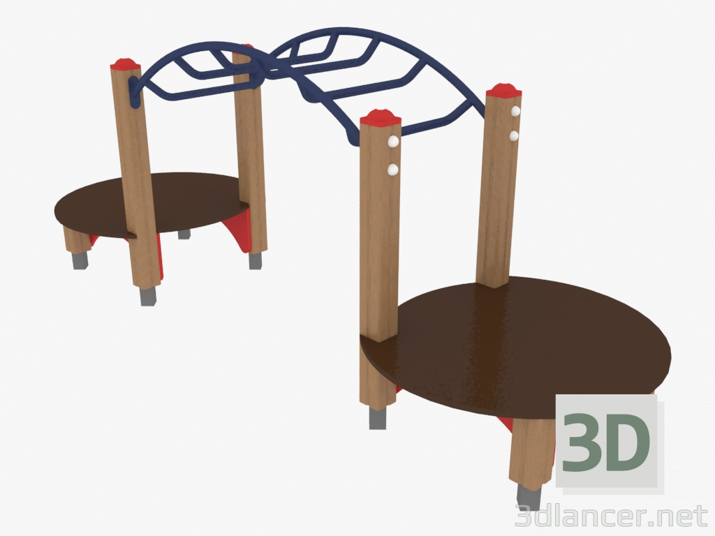 Modelo 3d Complexo de brinquedos infantis Rukokhod (4004) - preview