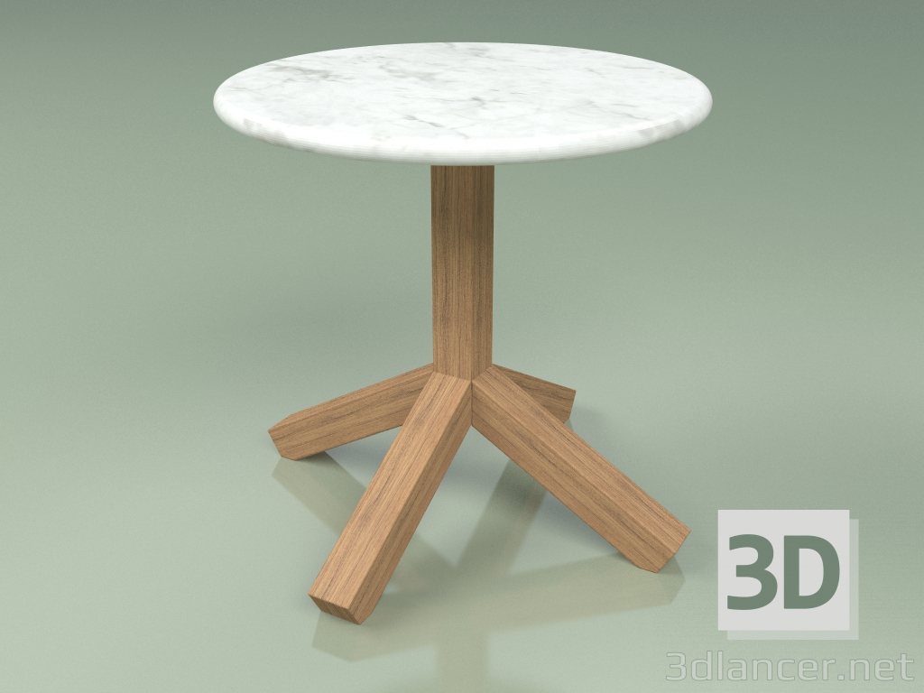 Modelo 3d Mesa lateral 045 (mármore Carrara) - preview