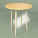 Modelo 3d Mesa redonda Sputnik folheado a 70 cm (amarelo ocre) - preview