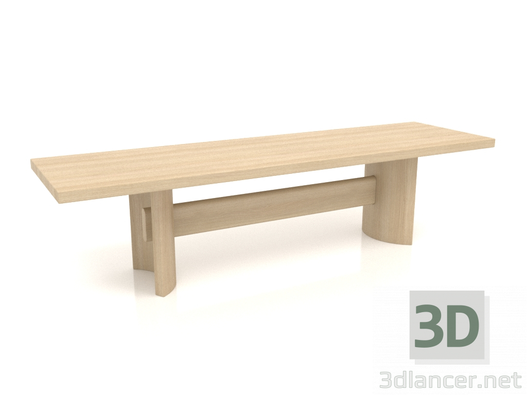 3D Modell Bank VK (1400x400x350, Holz weiß) - Vorschau