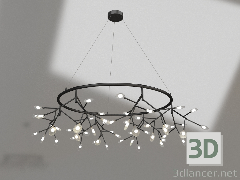 Modelo 3d Candelabro Wetta preto (tons transparentes) (07521-54A,19(21)) - preview