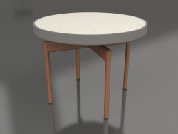 Mesa de centro redonda Ø60 (Gris cuarzo, DEKTON Danae)