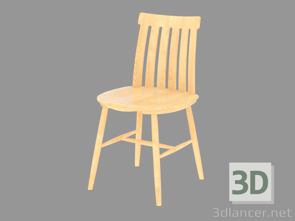 3d model Silla clásica de madera Domino - vista previa