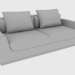 3D Modell Sofa YURA SOFA (218x103xh72) - Vorschau