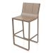 3d model Taburete con respaldo alto (Bronce) - vista previa