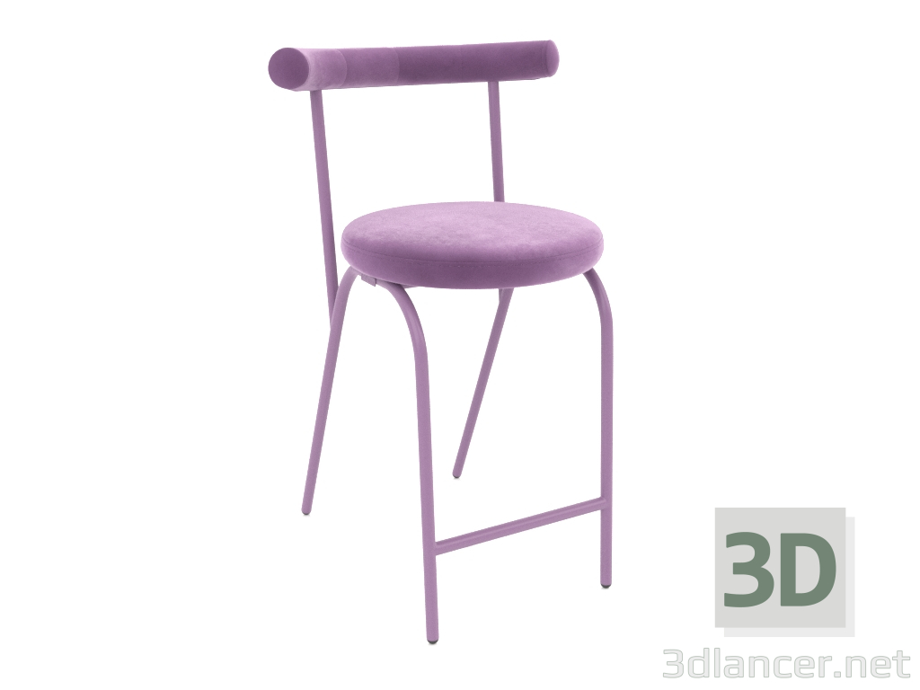 3D modeli Yarım bar sandalyesi Rohalyk (Chernyka) - önizleme