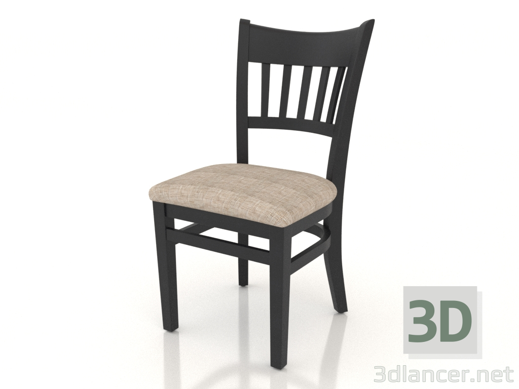 modèle 3D Chaise Liverpool (Wenge foncé) - preview